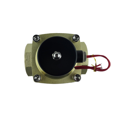 G21⁄2 válvula solenoide pneumática de ar médio corpo de latão NBR Material de vedação que fornece estabilidade e desempenho na automação industrial