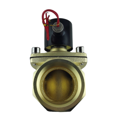 G21⁄2 válvula solenoide pneumática de ar médio corpo de latão NBR Material de vedação que fornece estabilidade e desempenho na automação industrial