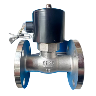 Válvula solenóide pneumática ss304 de aço inoxidável com faixa de temperatura de menos 20 celsius a mais 185 celsius e material de vedação ptfe