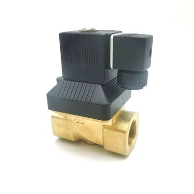 20 mm Orifício de fluxo grande NBR Selado Burkert 6213 válvula solenoide 00221633, G3/4 Normalmente fechado 2/2 Way Corpo de latão AC220V 8W, temperatura de trabalho -10 ~ 80 °C 0-10bar