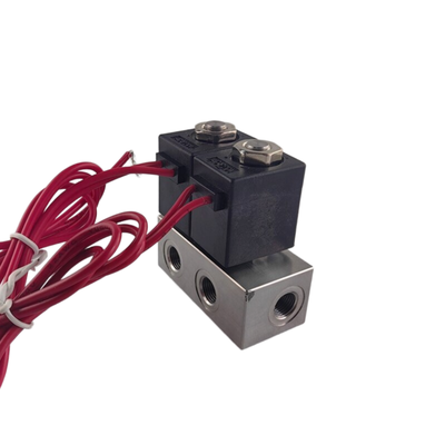 Válvula solenoide pneumática de diafragma 1913ba252-s nbr, tamanho de orifício de 2.5mm, porta normalmente fechada de 2 vias, tamanho de 1/4''