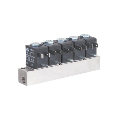 Anel de vedação FKM 1-Inlet-6-Outlet 2V025-06-6F Coletor de válvula solenóide e 2V025-06-7F 1-Inlet-7-Outlet