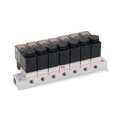 Anel de vedação FKM 1-Inlet-6-Outlet 2V025-06-6F Coletor de válvula solenóide e 2V025-06-7F 1-Inlet-7-Outlet