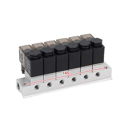 Anel de vedação FKM 1-Inlet-6-Outlet 2V025-06-6F Coletor de válvula solenóide e 2V025-06-7F 1-Inlet-7-Outlet