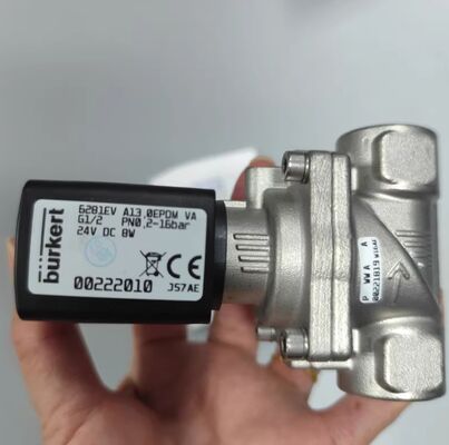 '00322529 '00322530 '00322531 Válvula Solenóide Burkert Tipo 6281 G1/4 2/2 normalmente fechada Aço inoxidável AC24V 8W