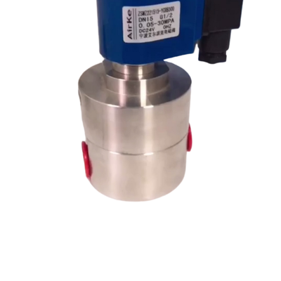 H3S15B04 Válvula de água com tamanho de orifício de 15 mm, tamanho da porta de 1/2 '', tamanho do orifício de 15 mm, tamanho da porta de aço inoxidável, 2 vias NC