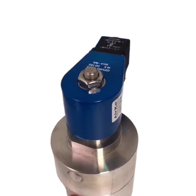 H3S10B03 PEEK Material de vedação válvula de solenoide pneumática 10 mm tamanho do orifício 2 Way normalmente fechado corpo de aço inoxidável 3/8 porte tamanho