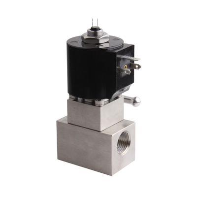 8.7BAS080B01 válvula solenoide pneumática de 2/2, com material de carroceria de aço inoxidável 304 e portão de 1/8"