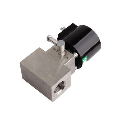 8.7BAS080B01 válvula solenoide pneumática de 2/2, com material de carroceria de aço inoxidável 304 e portão de 1/8"