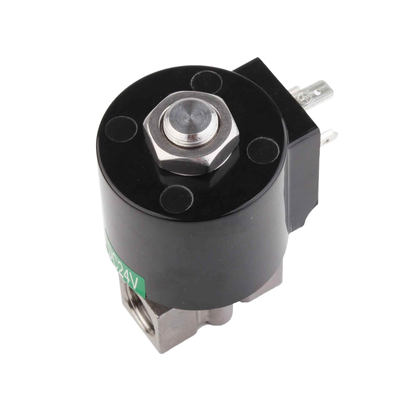8.7AAS030B Tamanho do orifício de 3 mm válvula solenoide 2 vias NC Port Tamanho 3/8 1/4 3/8 aço inoxidável 304 Material do corpo