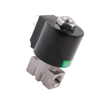 8.7AAS025B Ferro inoxidável 304 válvula de ar 3/8 1/4 3/8 Port Size PTFE Material de vedação