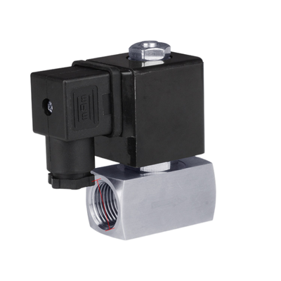 SH-010ES Válvula de solenoide de aço inoxidável 304 1/4 3/8 Port Size Válvula versátil 1mm Orifício Tamanho 0-150 bar Pressão de trabalho