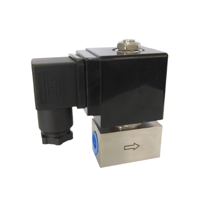 2 vias normalmente fechadas válvula de solenoide pneumática PTFE Material de vedação 25mm Tamanho do orificio 1 "Tamanho do portão Pressão 6 a 120 bar 24VAC