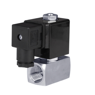 2 vias normalmente fechadas válvula de solenoide pneumática PTFE Material de vedação 25mm Tamanho do orificio 1 "Tamanho do portão Pressão 6 a 120 bar 24VAC