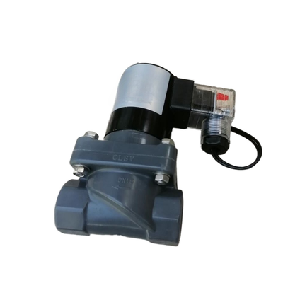 1-1/4' Port Tamanho FF1C32B32 32mm Orifício Tamanho CPVC Corpo válvula solenoide pneumática 2 Way NC válvula compatível alcalino