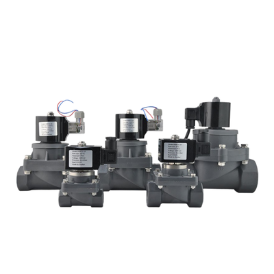 1-1/4' Port Tamanho FF1C32B32 32mm Orifício Tamanho CPVC Corpo válvula solenoide pneumática 2 Way NC válvula compatível alcalino