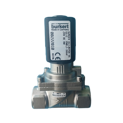 Válvula de solenoide de parte sobressalente multi-voltagem para Burkert 00222010 00222011 00222012 G1/2 Filamento 2/2 normalmente fechado Corpo de aço inoxidável resistente ao frio EPDM