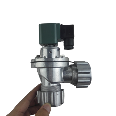 DMF-ZM-20 3/4″ Right Angle Nut Type Pulse Valve for Dust Collector Baghouse – Aluminum Body, NBR Diaphragm