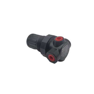 Unidade Modular de Preparação de Ar com Regulador de Pressão R74G-3GK-RMN R74G-4GK-RMN Norgren Tipo Aliviador com Botão de Trava de Pressão Corpo em Liga de Alumínio Vedações em NBR Suporta Instalação em Linha e em Montagem em Múltiplo
