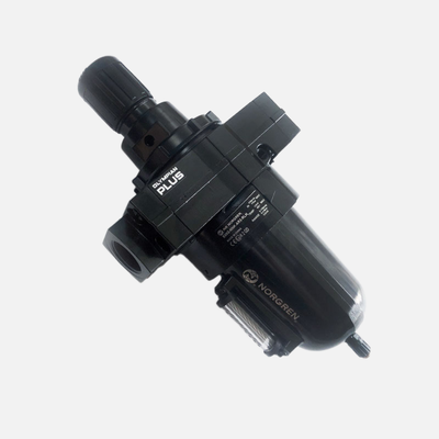 NORGREN B68G‐6GK‐AR3‐RLN B68G‐NNK‐MR3‐RLN Olympian Plus Filter‐Regulator Aluminium Bowl Auto‐Manual Drainage 40μm Non-Rising Lock Knob Max 17Bar Para Circuitos de Ar Comprimido Pesado
