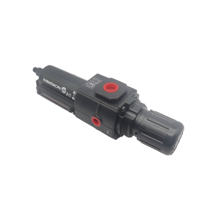 NORGREN B73G‐2GK‐QD1‐RMG B73G‐2AK‐QD1‐RMN Regulador de filtro combinado pneumático de alta eficiência Separação de óleo e água Portão de calibração de fluxo completo Adequado para máquinas têxteis e circuitos de controle de teste pneumático
