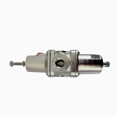 NORGREN B38P‑244‑B1MA B38P‑344‑B1MA Regulador‑Filtro de Aço Inoxidável Dreno Manual com Rosca PTF Elemento de 5μm‑25μm em Conformidade com NACE para Sistemas de Preparo de Ar Comprimido Marítimos‑Offshore Corrosivos