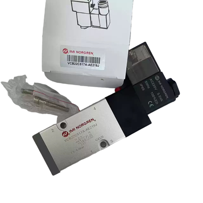 Válvula Solenoide Montada em NAMUR IMI NORGREN VCB22C517A-AE219J G1/4 AC220V Válvula Direcional Pneumática 5/2 para Atuador