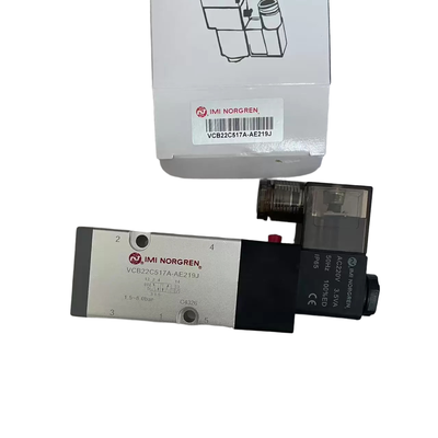 Válvula Solenoide Montada em NAMUR IMI NORGREN VCB22C517A-AE219J G1/4 AC220V Válvula Direcional Pneumática 5/2 para Atuador