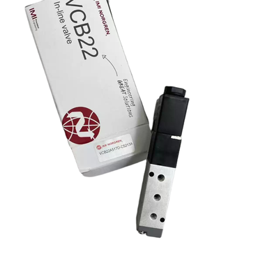 Válvula Solenoide de Porta Mini M5 IMI Norgren VCB22A517D-C5213A Válvula Direcional Pneumática 5/2 24VDC para Eletrônica de Precisão Tamanho Compacto com Indicador LED