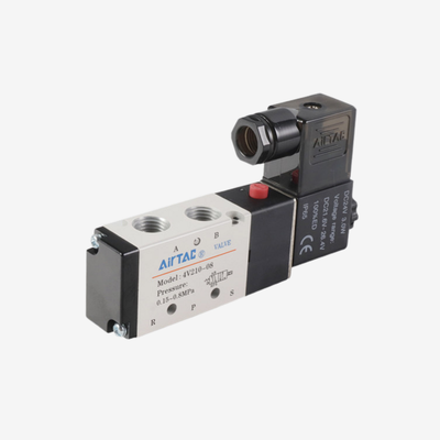 Airtac 4V210-08 Pneumatic Air Solenoid Valve 220G Light Weight Din Connector Low Starting Pressure Reliable Sealing For Automation Pneumatic System