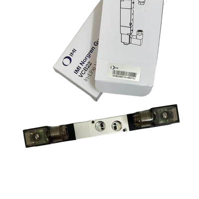 Válvula Solenoide de Centro Fechado 5/3 NORGREN VCB22B611A-AB213J G1/4 24VDC Válvula de Posicionamento de Solenoide Duplo para Fixação Flutuante 5 Vias 3 Posições