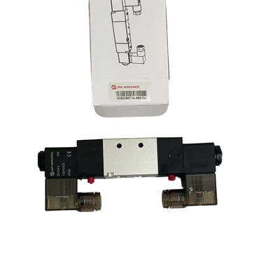 Válvula Solenoide para Linha de Embalagem IMI NORGREN VCB22B511A-AB213J G1/4 24VDC Válvula Direcional Solenoide Dupla 5/2 Bobina Dupla de Travamento