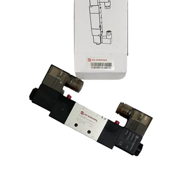 Válvula Solenoide para Linha de Embalagem IMI NORGREN VCB22B511A-AB213J G1/4 24VDC Válvula Direcional Solenoide Dupla 5/2 Bobina Dupla de Travamento