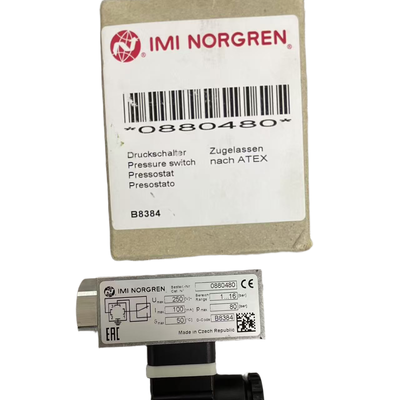 Interruptor de Pressão NORGREN 0880480 à Prova de Explosão com Rosca G1/4 de 1 a 16 bar para Locais Perigosos