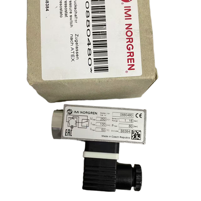 Interruptor de Pressão NORGREN 0880480 à Prova de Explosão com Rosca G1/4 de 1 a 16 bar para Locais Perigosos
