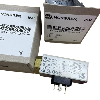 Interruptor de pressão G1/4 0,5-8 bar NORGREN 0880323 Monitor de pressão para tubulação de fluido de máquina-ferramenta