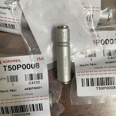 Válvula de retenção de encaixe IMI Norgren T50P0008 para tubo OD de 8 mm, baixa pressão de acionamento, válvula de verificação para sistema pneumático a vácuo