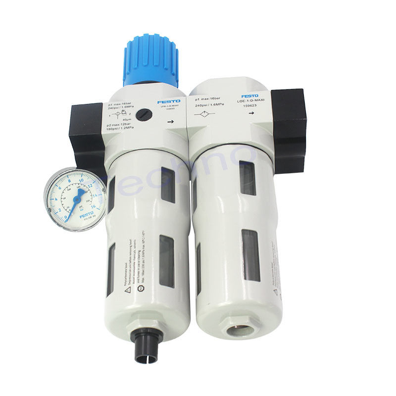 FRC-1/2-D-7-MAXI-A Regulador de filtros pneumáticos lubrificador 3W com rosca