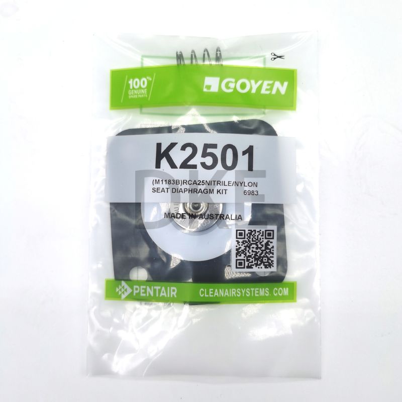 K2501 (M1183B) Diafragma da válvula de pulso de Goyen CA25 RCA25 Modelo de válvula DD, FS, MM, série T