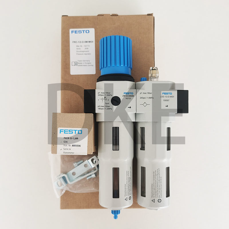 Regulador de filtro de ar Festo Frc-D-5m-Midi-A 5μM Automático
