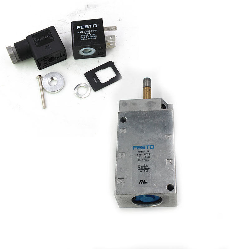 Festo Mfh-5-1/4 Válvula solenoide tigre 6211 5/2 Válvulas de via G1/4