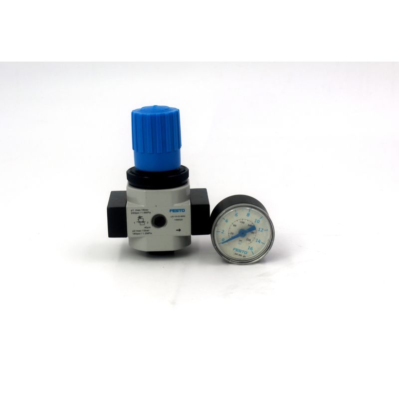 FESTO LR-1/4-D-7-O-MINI 162599 válvula de regulação de pressão de liga de zinco 0,5-7bar sem manômetro