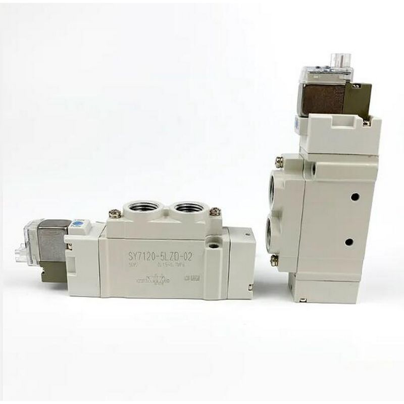 SMC SY7120-5LZD-C6 válvula solenoide 2 posições única Portão de ligação de toque único Tamanho ø6 DC24V