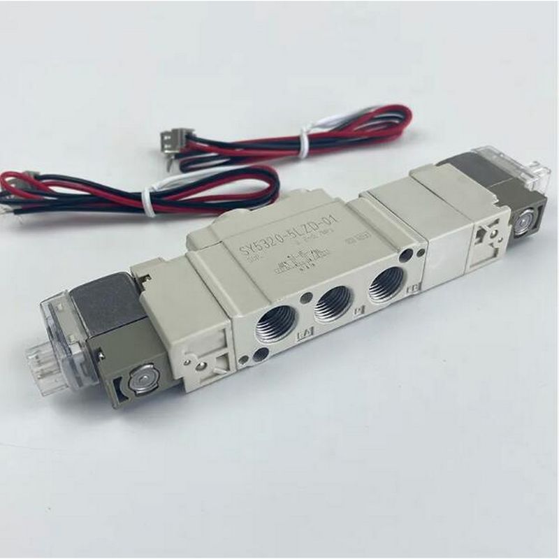 SMC SY5420-5LZD-01 Portão da válvula solenoide Tamanho 1/8 3 Posição Centro de escape DC24V