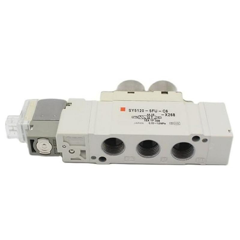 SY5320-5LZD-01 SMC Solenoide Valve 3 posição Centro fechado DC24V Port Size 1/8