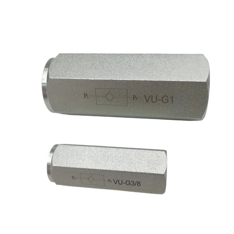 Código ISO 16/13 válvula de controlo hidráulica VU-G1 VU-G3/8 VU-G3/4 VU-G1-1/4 VU-G2