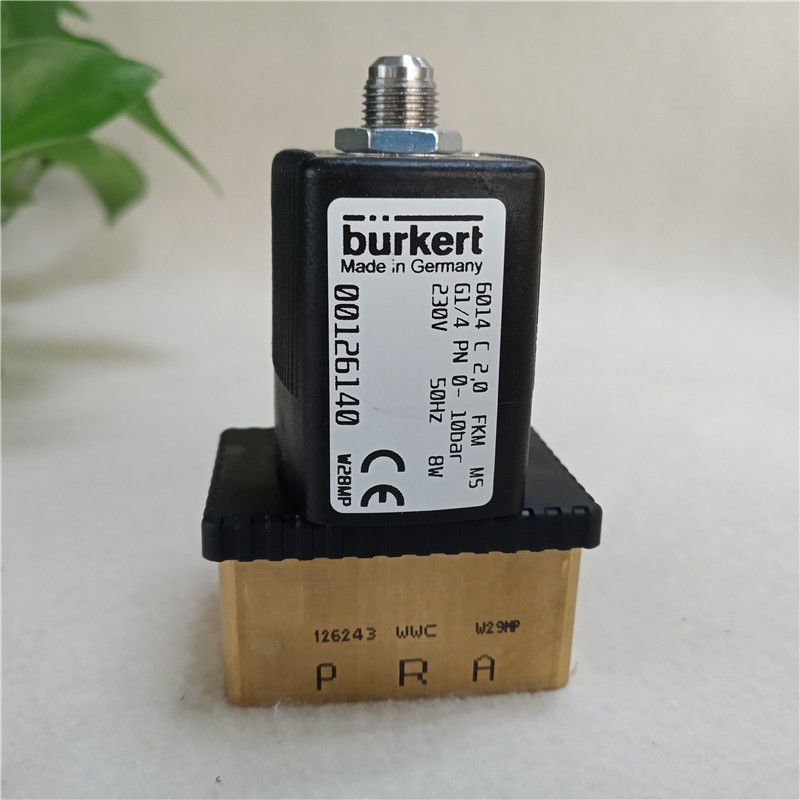 Válvula solenoide Burkert 6014C 2.0 FKM G1/4 PN 0-10bar 230V 00126140