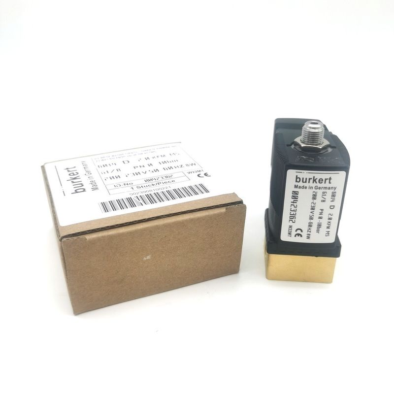 2/2 Normalmente aberta 00295651 válvula de solenoide Burkert 20 buracos de fluxo FKM (Fluorrubber) Corpo de válvula de latão selado AC220V 8W 1-25bar