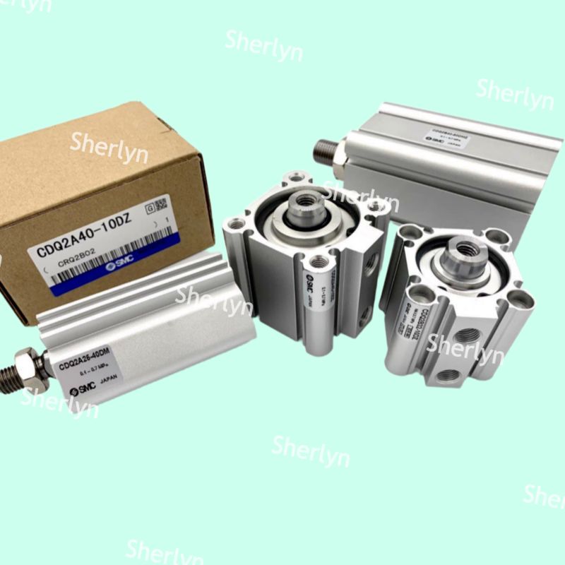 CQ2A12-50D Cilindro Compacto SMC Tipo Padrão Dupla Ação Haste Simples Série CQ2 Diâmetro 12