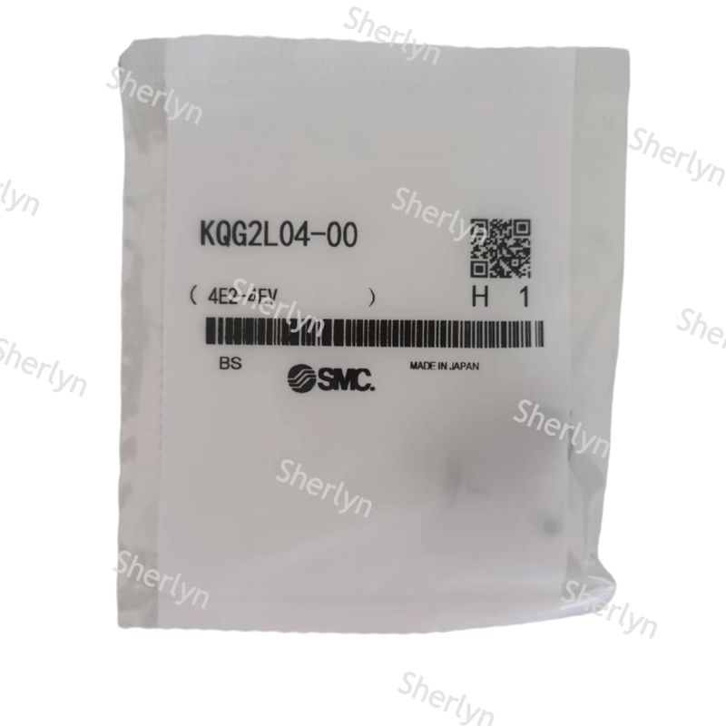 KQG2L08-02S Conexão em L dobrada SMC de aço inoxidável, cotovelo de 90°, 8 mm X R1/4, Série KQG2